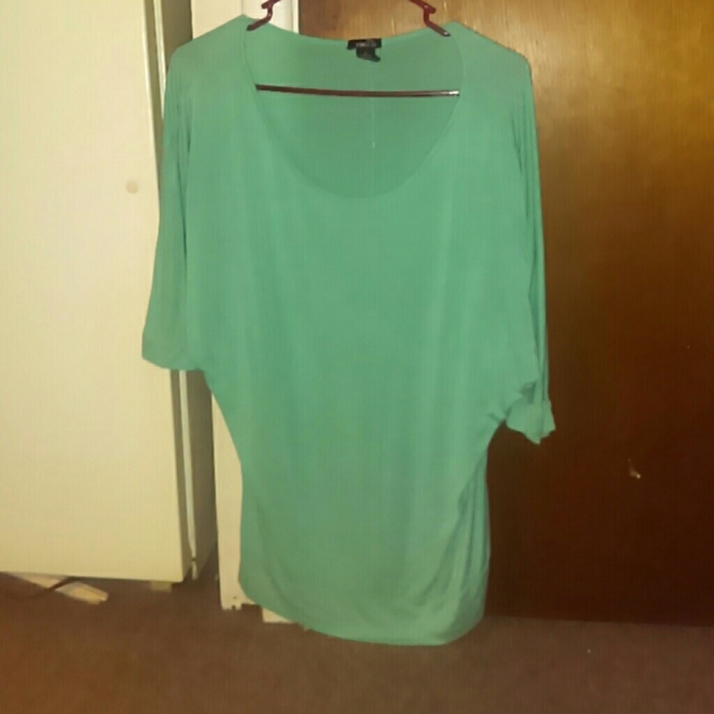 Teal 3/4 sleeve shirt