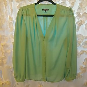 Seafoam green three quarter legnth top