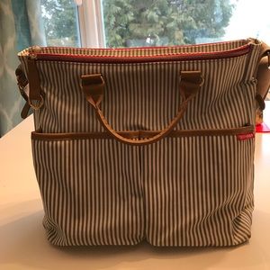 Skip Hop French Stripe diaper bag