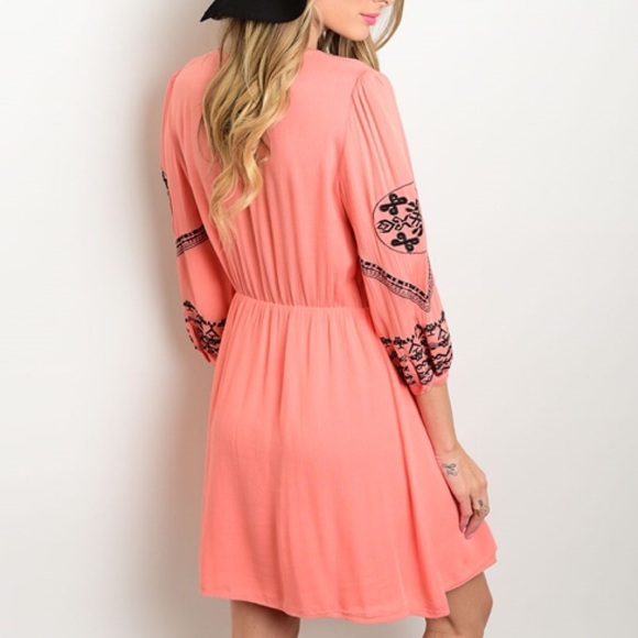 ✨ LAST 3!✨Coral Dreams Dress S M L - Picture 3 of 3