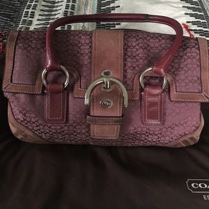 Purple Coach bag