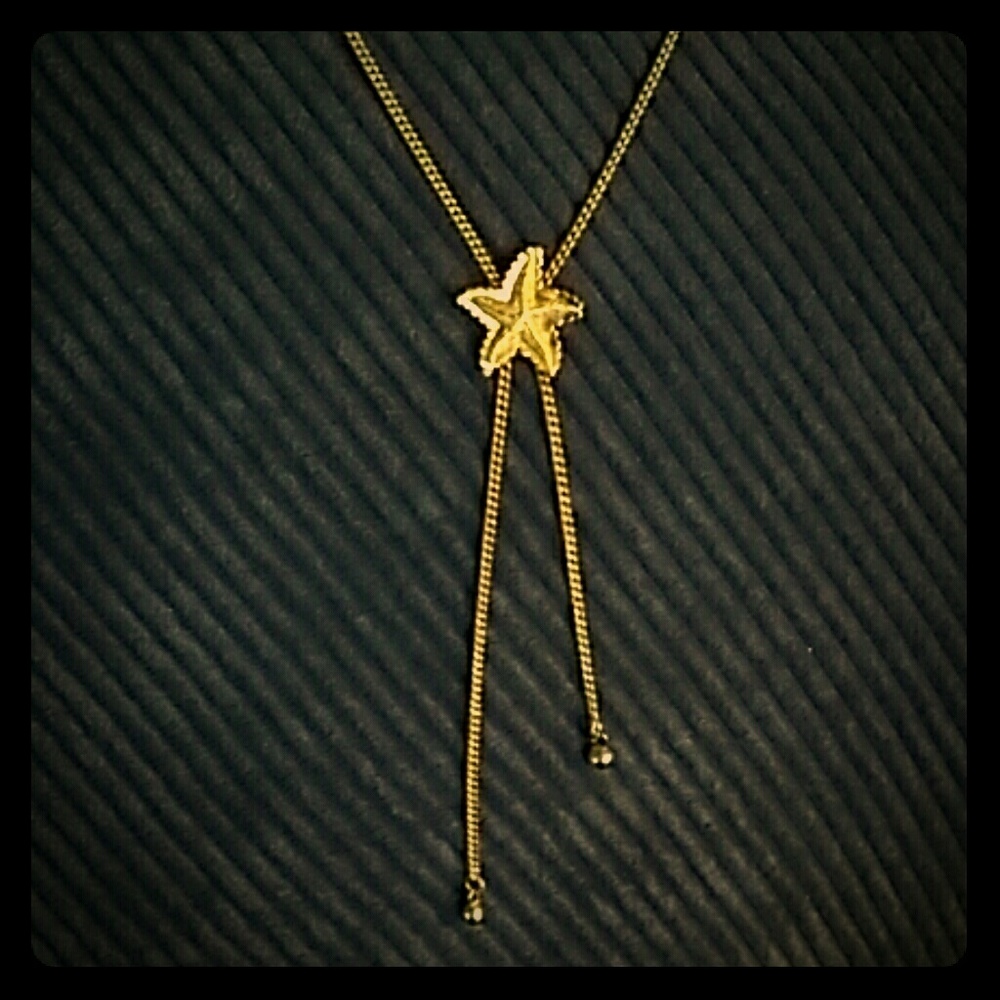 Gold Starfish Necklace Avon