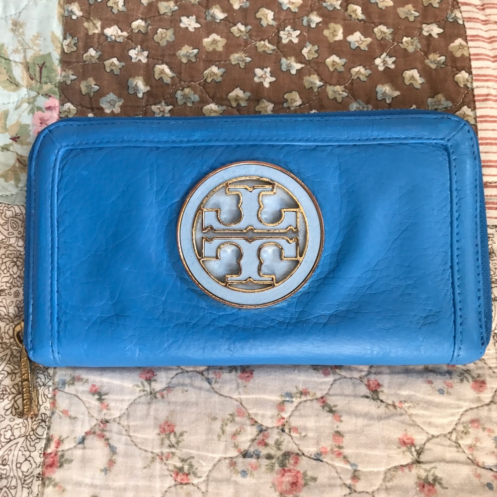 Tory Burch Colorblock Zip Wallet