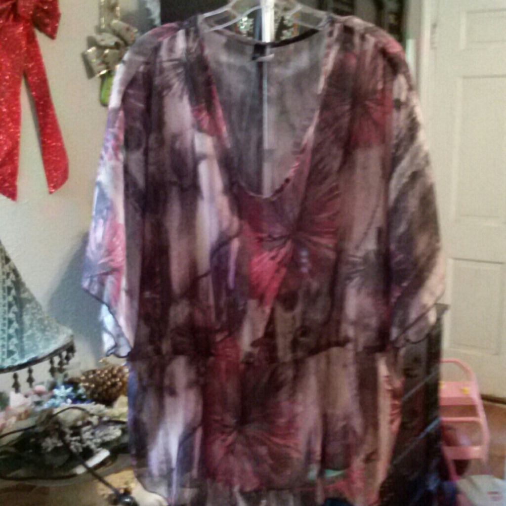 Sheer multi colored top