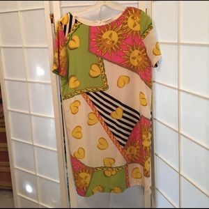 🍀Sale! Vintage Adrianna Papell Silk shift dress