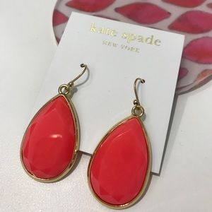 NWT Kate Spade Coral Drop Earrings - NEVER WORN
