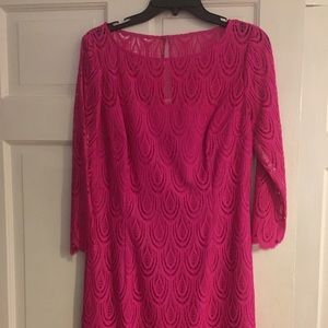 Lilly Pulitzer Magenta Feather Dress NWT