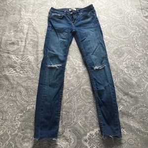 ZARA jeans raw hem