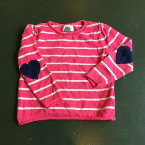 Old Navy Hot pink and white striped sweater