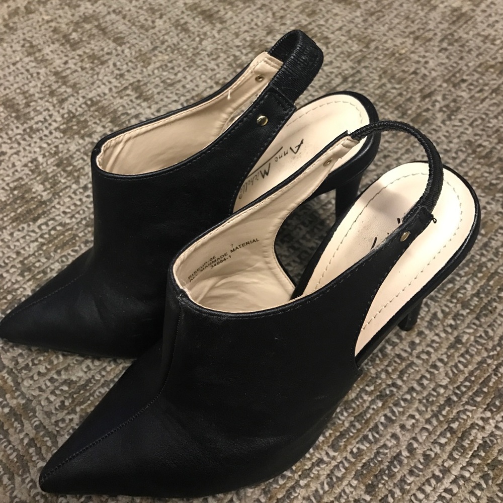 Black heels worn once