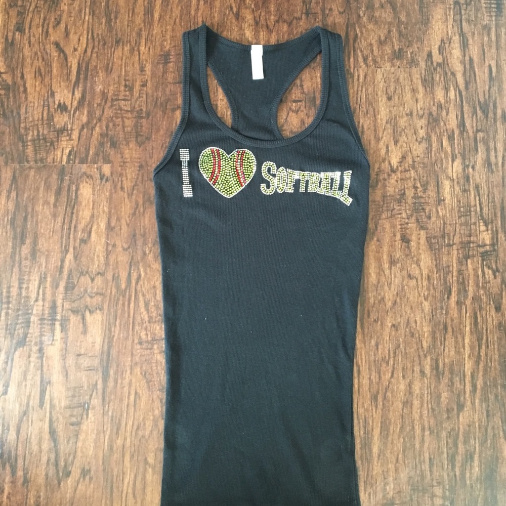 NEW I ❤️ SOFTBALL TANK TOP