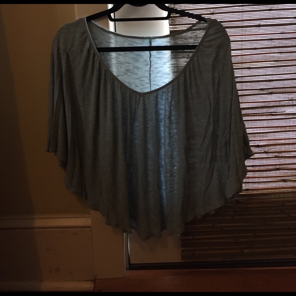 Flowy light blue top