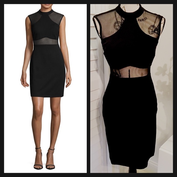 🎉HP🎉NWT Sexy Turtle Neck Black Bodycon Dress - Picture 3 of 8