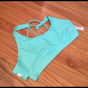 NWT Aqua sports bra Large Azure owner fit bra