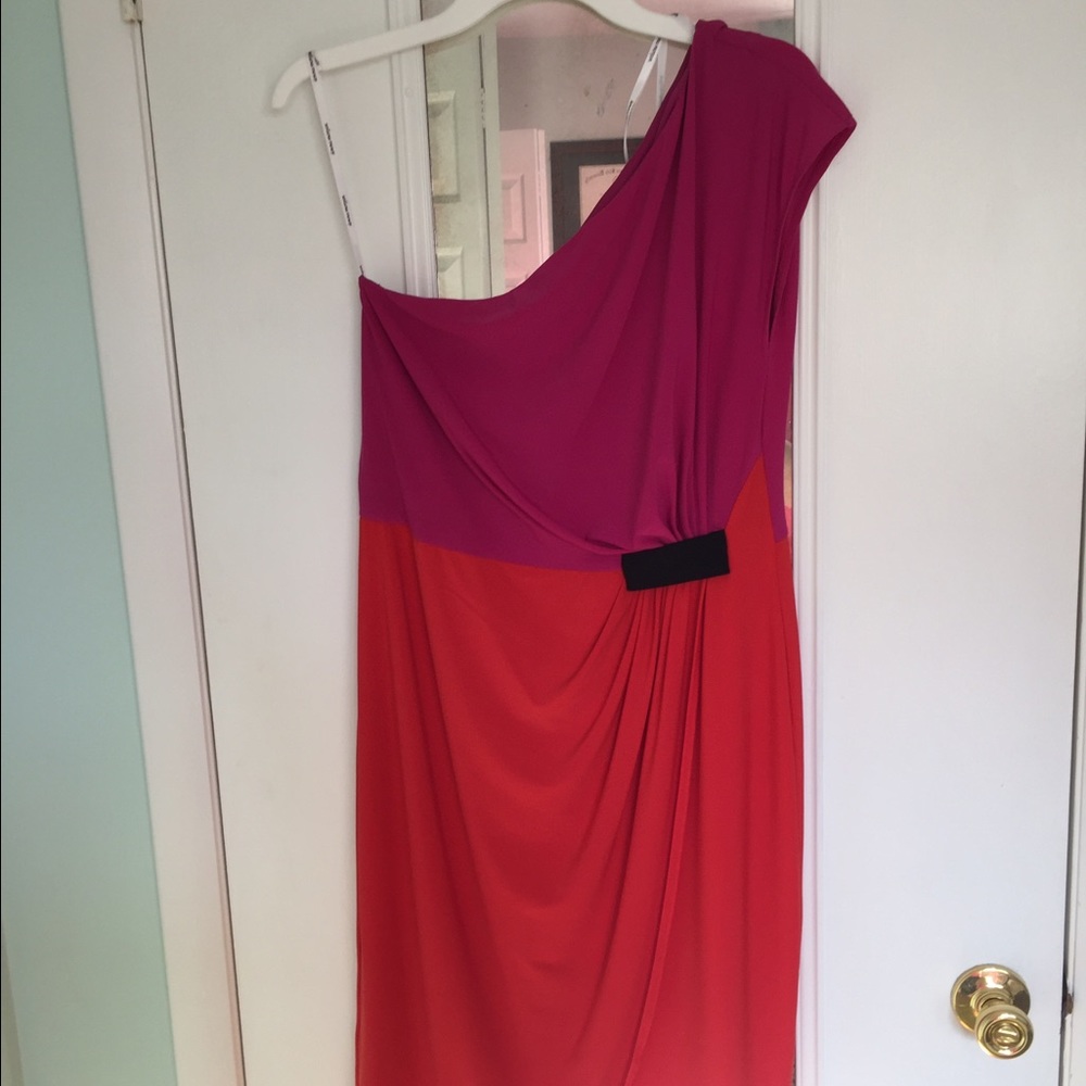 Donna Morgan One Shoulder Cocktail Dress-Size 12