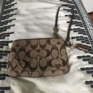 Bronze Coach wristlet