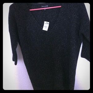 NWT black and glittery sweater