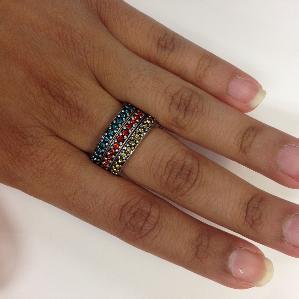 Light Bright Rings (Set of 3) – Size 7 - Picture 2 of 2