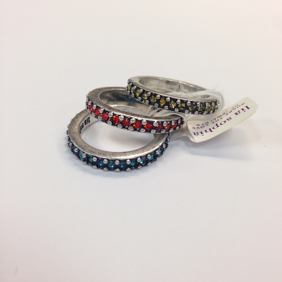 Lia Sophia Jewelry - Light Bright Rings (Set of 3) – Size 7