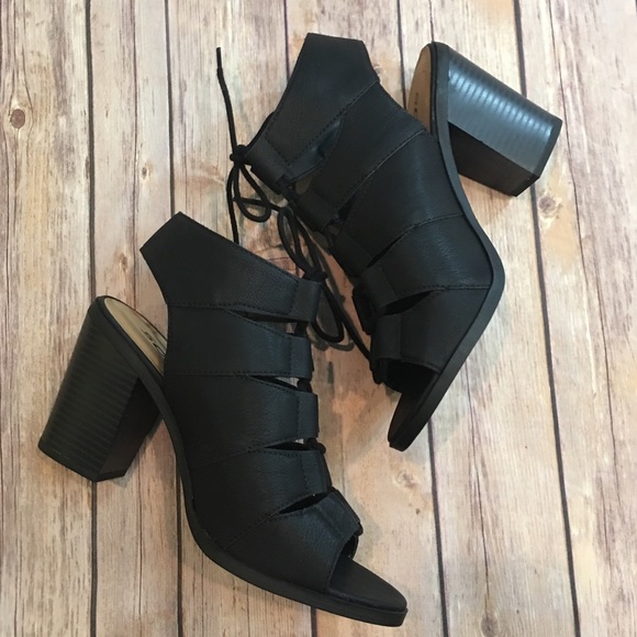 🌸CLEARANCE🌸Lace Up Open Toe Bootie Sandals - Picture 5 of 6