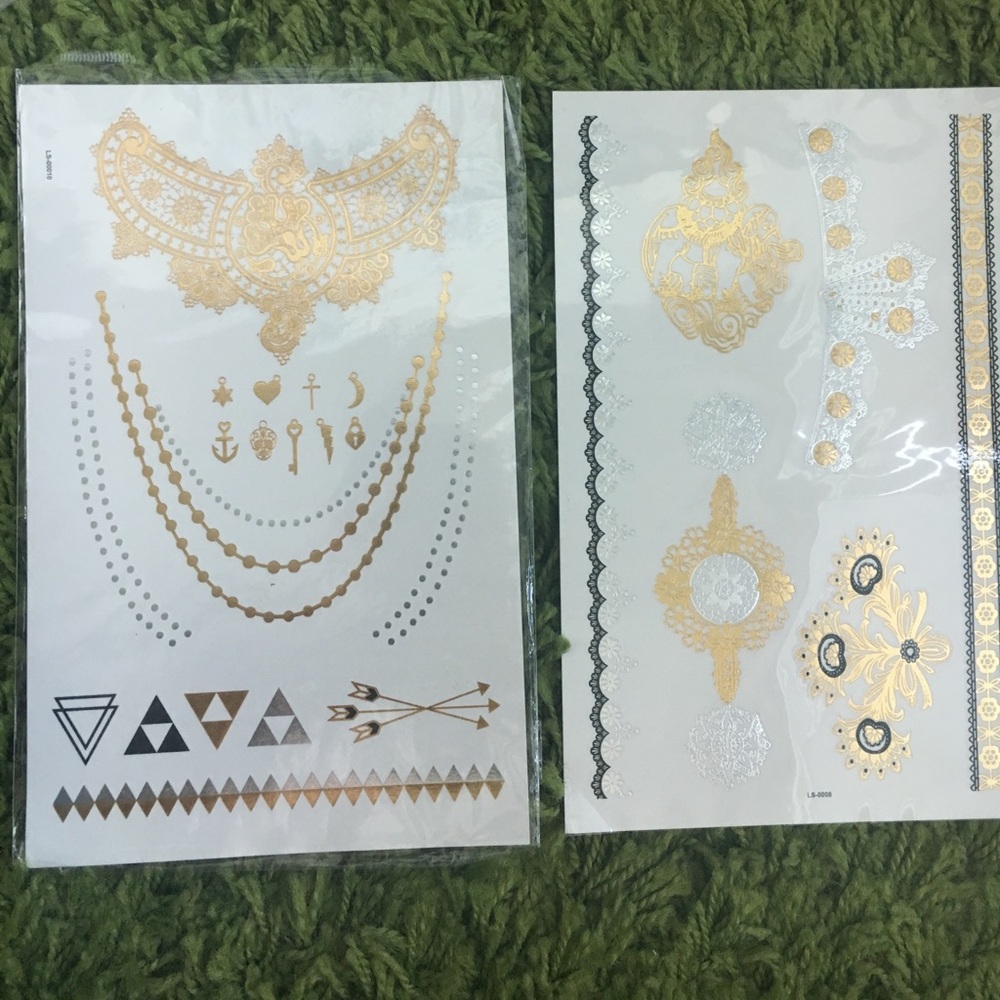 Cochella inspired flash tattoos fake tattoos