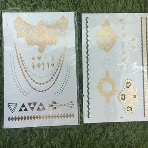 Cochella inspired flash tattoos fake tattoos