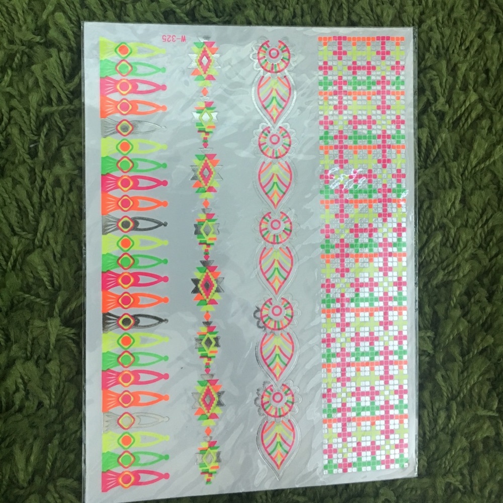 Cochellla inspired flash tattoos fake tattoos