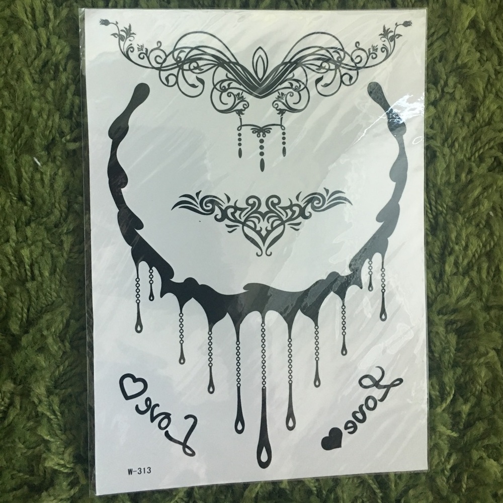 Cochella inspired flash tattoos fake tattoos