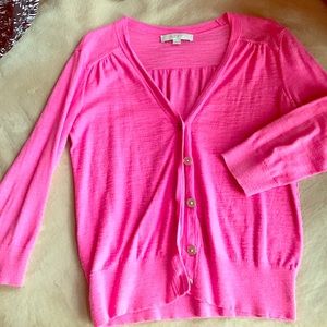 Bubblegum pink XS LOFT sweater