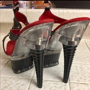 Stilettos red and black size 10 by Ellie🔥