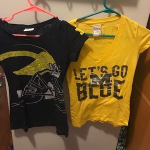 Pink University of Michigan shirt