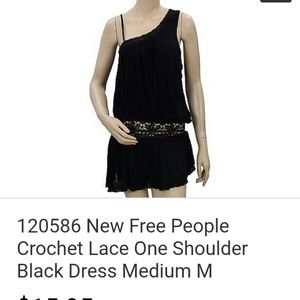 One shoulder black Tunic