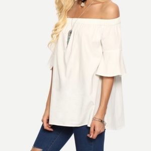 Brand new! Off the shoulder Bell sleeved Top!