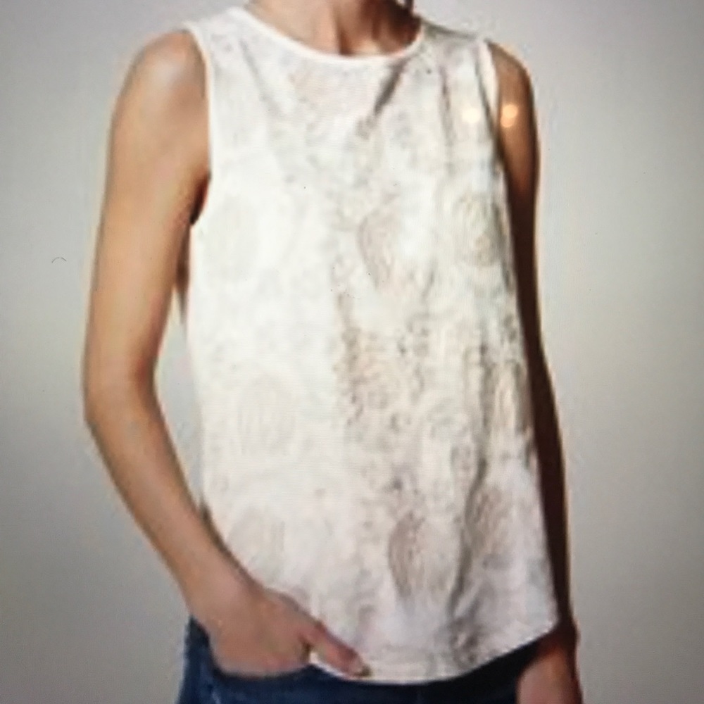LOFT Sleeveless Blossom Shell