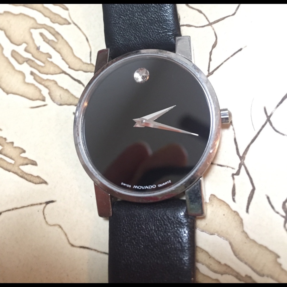 MOVADO classic Black watch