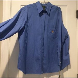 RL French blue oxford blouse