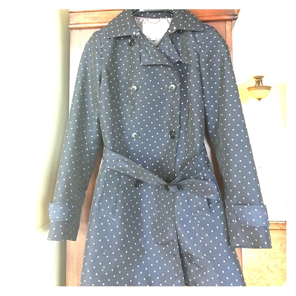Banana Republic navy trench coat / rain coat