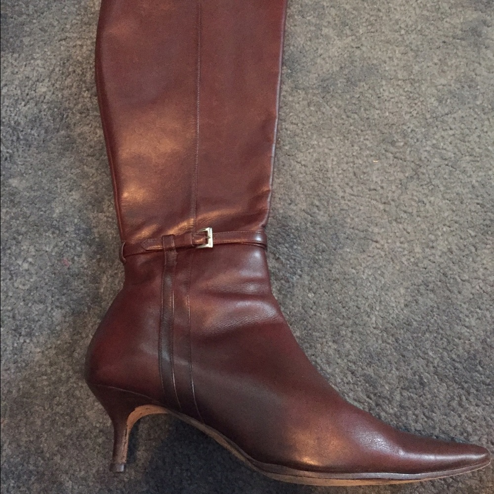 Chocolate Leather Boots