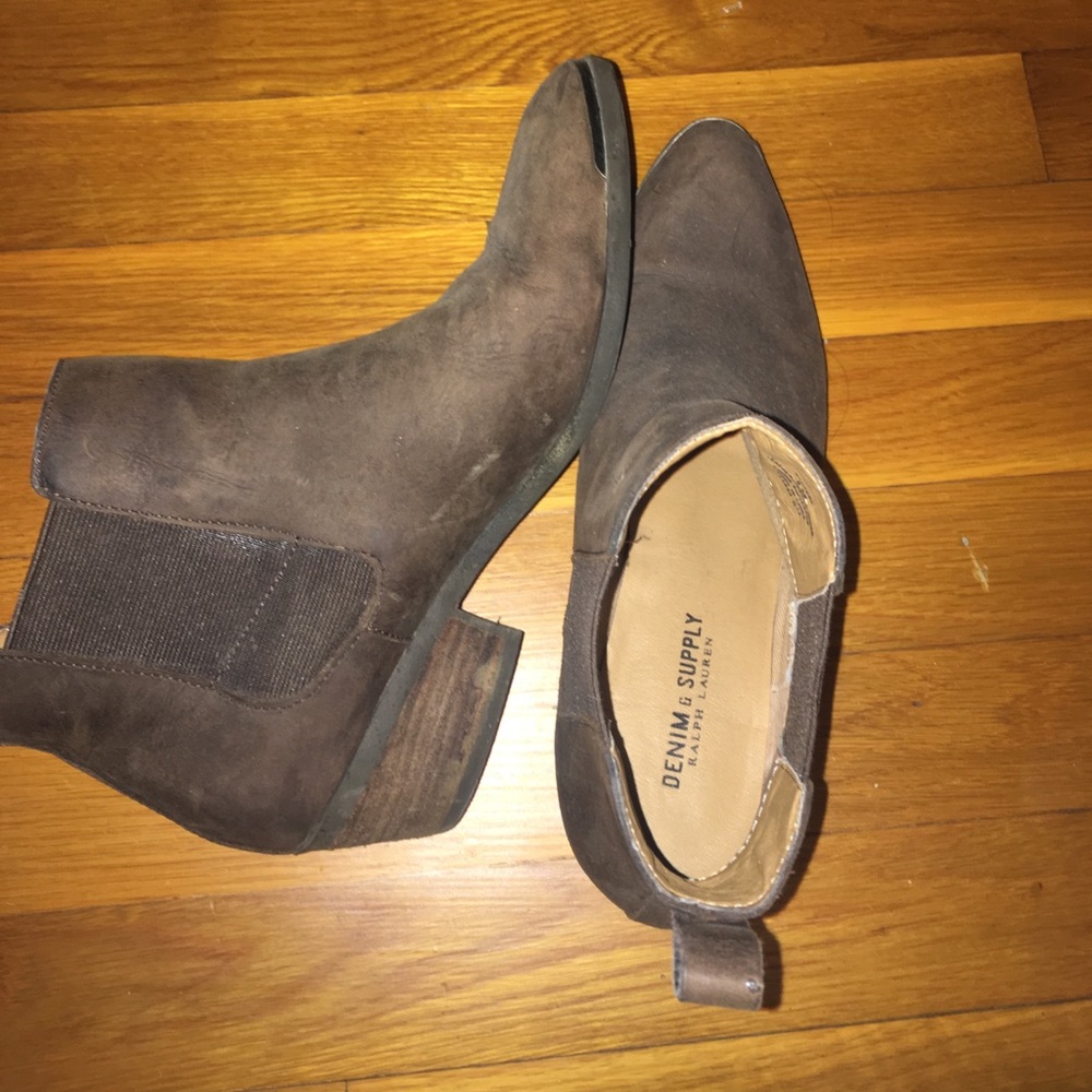 Ralph Lauren Denim and Supply Brown Booties