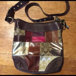 Coach holiday patchwork crossbody