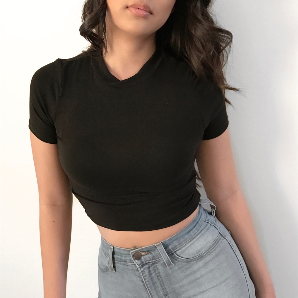 Mock Neck Top - Picture 2 of 2