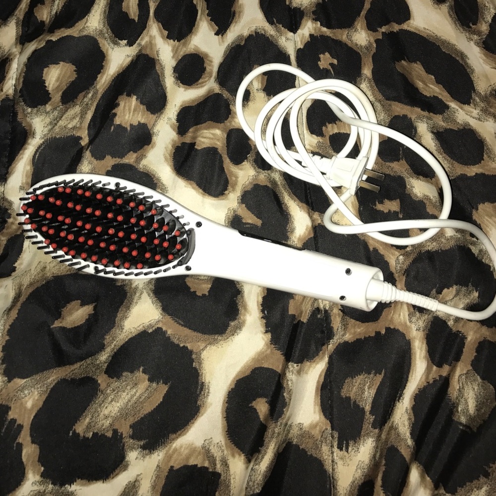 My makeup brush set Hair Straightener