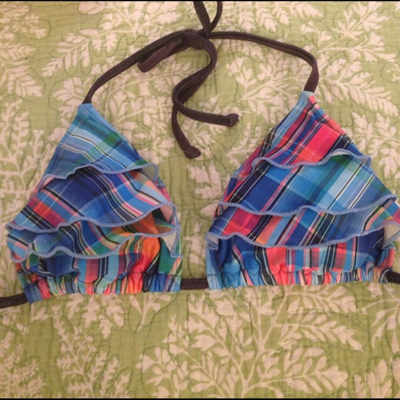 Guess plaid ruffle bikini! - Picture 1 of 3