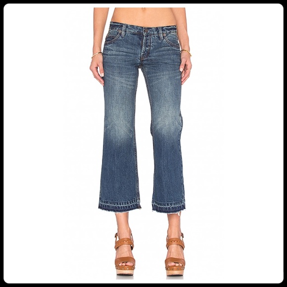 CROP KICK FLARE JEANS - Picture 2 of 5