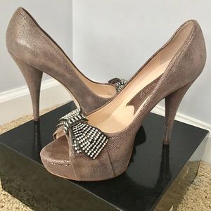 Boutique 9 Glamy Open Toe Heels