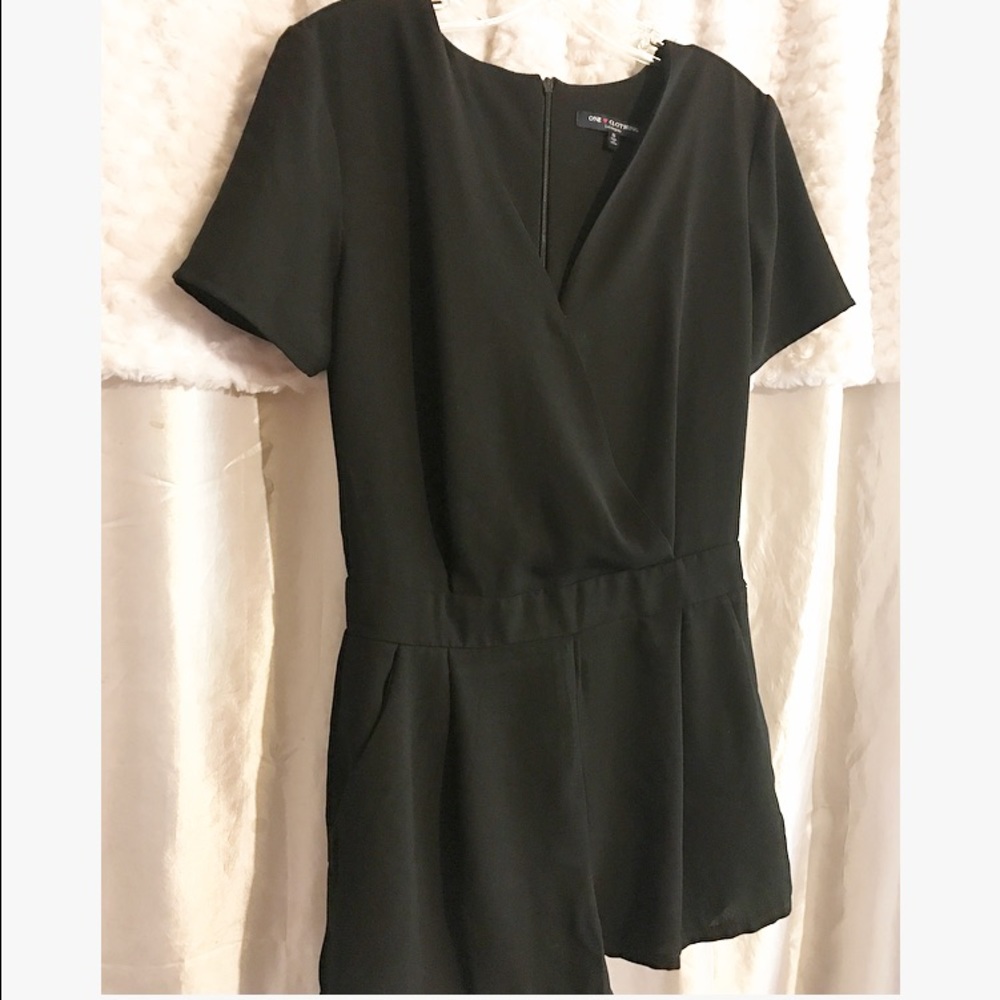 Black Wrap Around Romper
