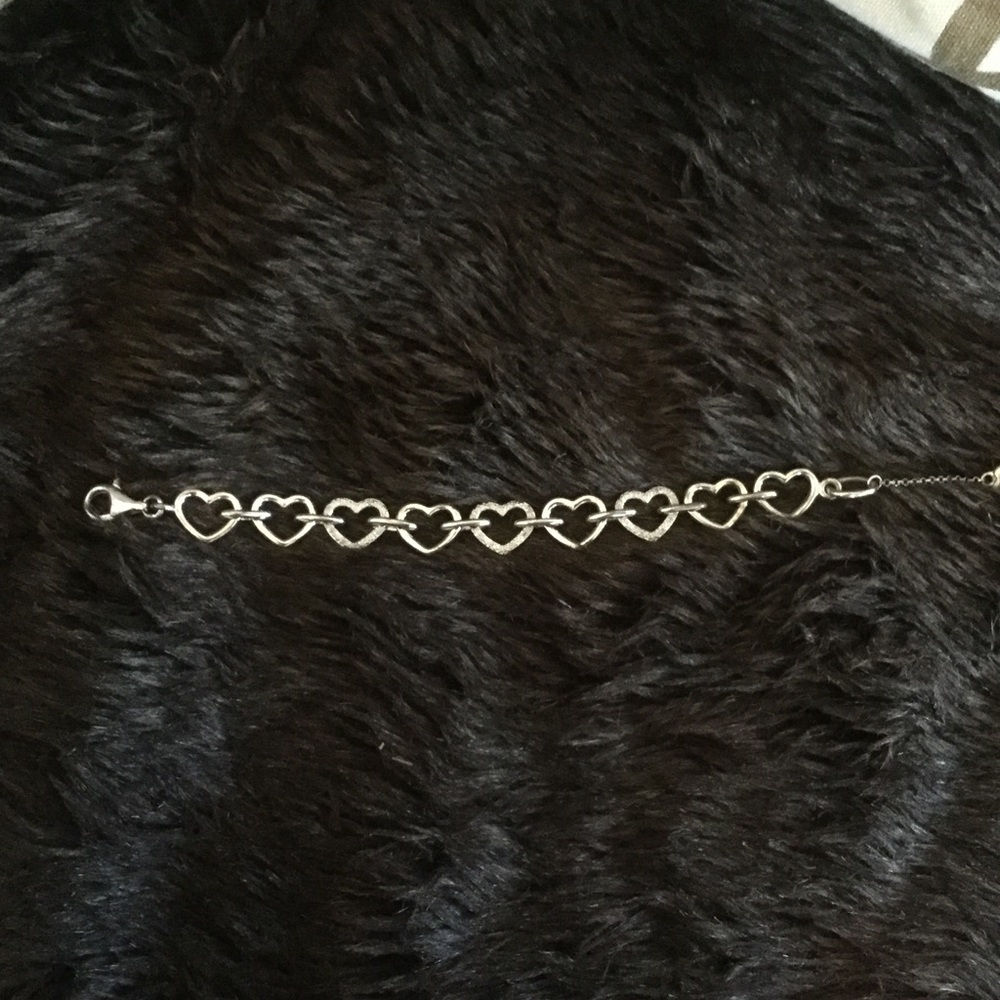 Sterling Silver Heart Bracelet