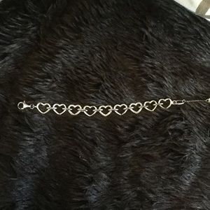 Sterling Silver Heart Bracelet