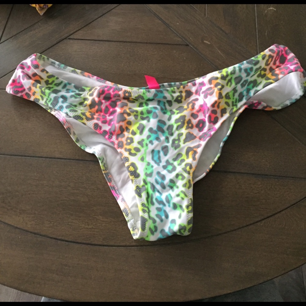 Victoria's Secret rainbow leopard bikini bottoms