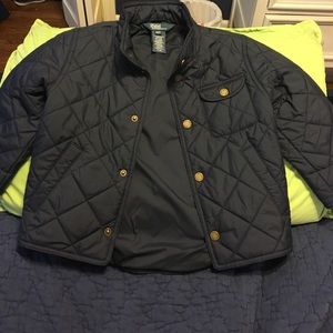 Boys navy Polo Quilted Jacket size 3/3T